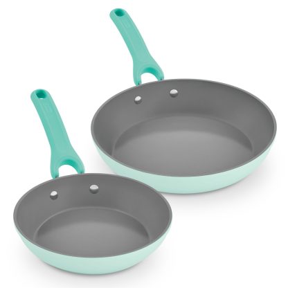 Bydaash Dream Green Recycled Aluminum 9.5"/11" Fry Pan Set