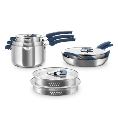 Zakarian by Bydaash Trupro 10PC Stainless Steel Cookware Set